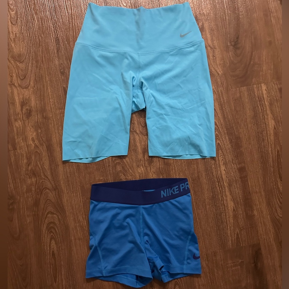 Nike Blue Athletic Shorts Set
